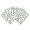 12 Pack: Silver Glitter Rounded Number Stickers by Recollections™